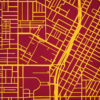 University of Southern California Campus Map Art by City Prints