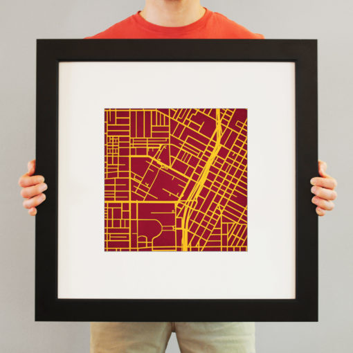 University of Southern California Campus Map Art by City Prints - Image 4