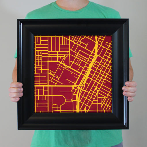 University of Southern California Campus Map Art by City Prints - Image 5