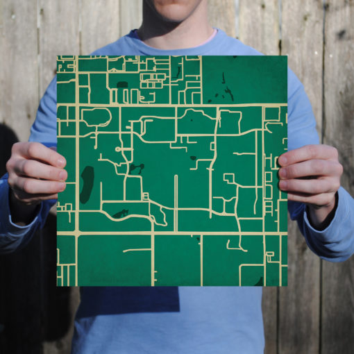 University of South Florida Campus Map Art by City Prints - Image 3