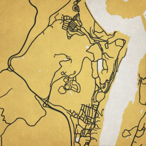 United States Military Academy Campus Map Art by City Prints
