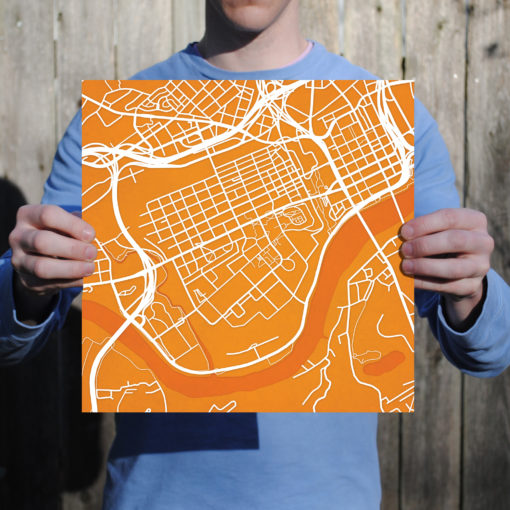 University of Tennessee Campus Map Art by City Prints - Image 3