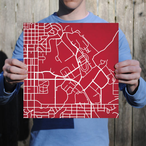 University of Utah Campus Map Art by City Prints - Image 3