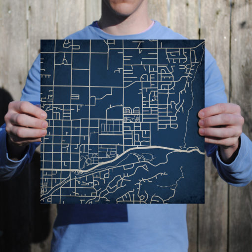 Utah State University Campus Map Art by City Prints - Image 3