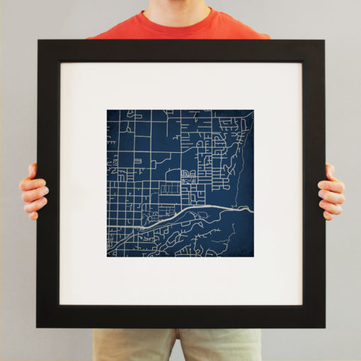 Utah State University Campus Map Art by City Prints - Image 4