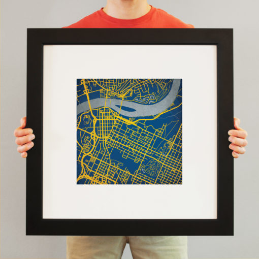 University of Tennessee at Chattanooga Campus Map Art by City Prints - Image 4