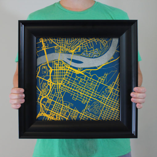 University of Tennessee at Chattanooga Campus Map Art by City Prints - Image 5