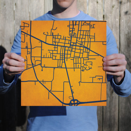 University of Tennessee at Martin Campus Map Art by City Prints - Image 3
