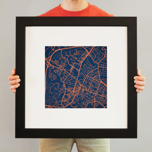 University of Virginia Campus Map Art by City Prints - Image 4