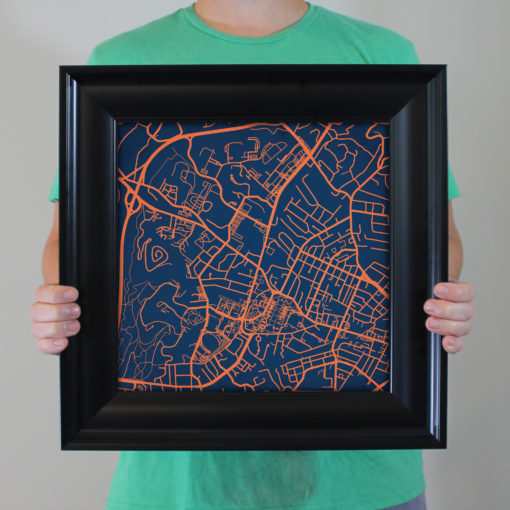 University of Virginia Campus Map Art by City Prints - Image 5