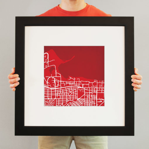 University of Wisconsin, Madison Campus Map Art by City Prints - Image 4