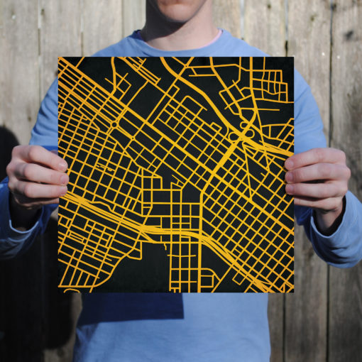 Virginia Commonwealth University Campus Map Art by City Prints - Image 3