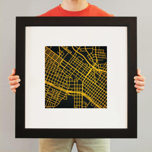 Virginia Commonwealth University Campus Map Art by City Prints - Image 4
