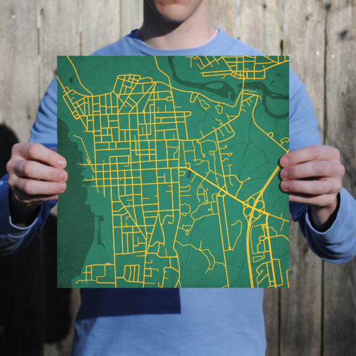 University of Vermont Campus Map Art by City Prints - Image 3