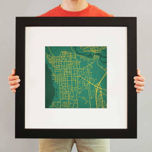 University of Vermont Campus Map Art by City Prints - Image 4