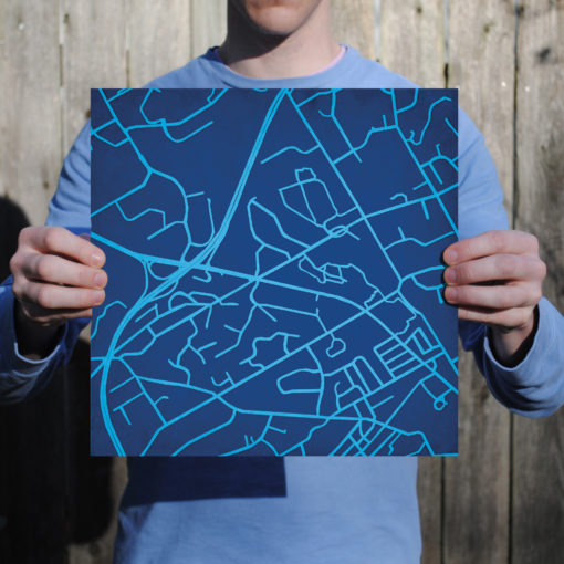 Villanova University Campus Map Art by City Prints - Image 3