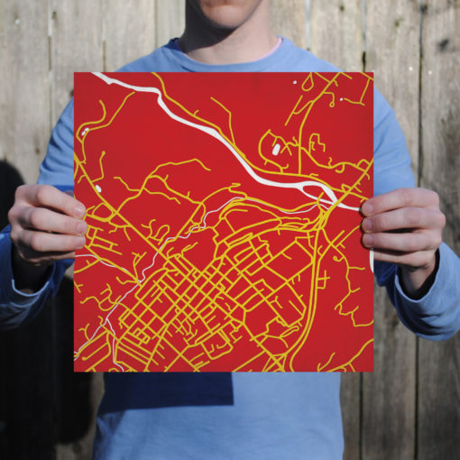 Virginia Military Institute Campus Map Art by City Prints - Image 3