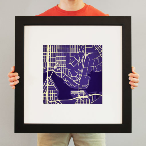 University of Washington Campus Map Art by City Prints - Image 4
