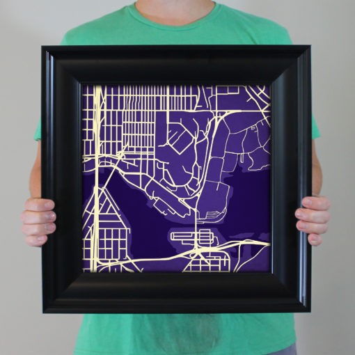 University of Washington Campus Map Art by City Prints - Image 5