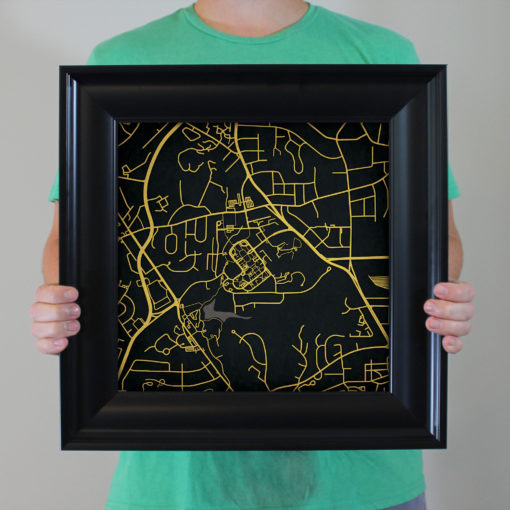 Wake Forest University Campus Map Art by City Prints - Image 4