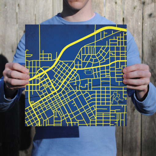 Whitman College Campus Map Art by City Prints - Image 3
