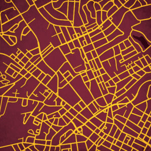 Winthrop University Campus Map Art by City Prints