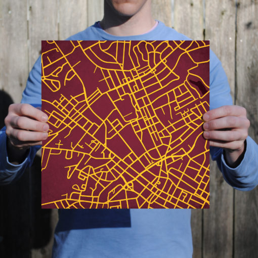 Winthrop University Campus Map Art by City Prints - Image 3