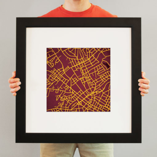 Winthrop University Campus Map Art by City Prints - Image 4