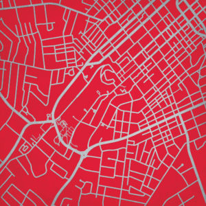 Western Kentucky University Campus Map Art by City Prints