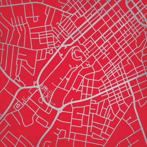 Western Kentucky University Campus Map Art by City Prints