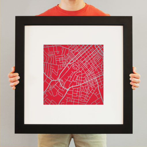 Western Kentucky University Campus Map Art by City Prints - Image 4