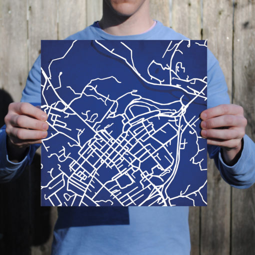 Washington and Lee University Campus Map Art by City Prints - Image 3