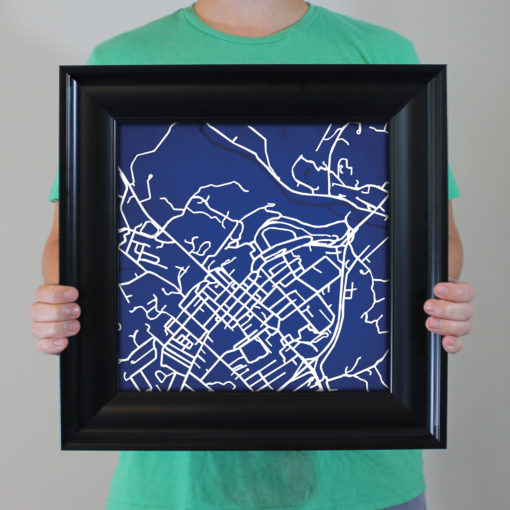 Washington and Lee University Campus Map Art by City Prints - Image 5