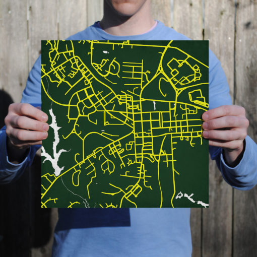 William & Mary (The College of) Campus Map Art by City Prints - Image 3