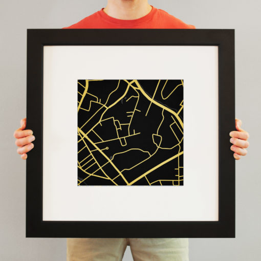 Wofford College Campus Map Art by City Prints - Image 5