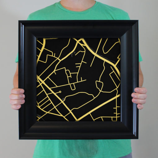 Wofford College Campus Map Art by City Prints - Image 4