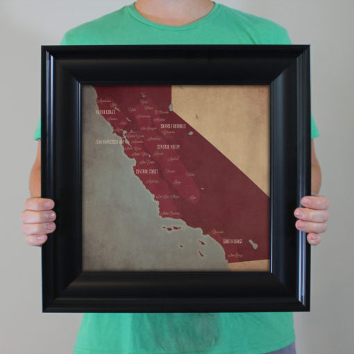 California Wine Region Map Art by City Prints - Image 4