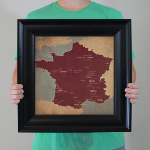 France Wine Region Map Art by City Prints - Image 4