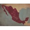 Mexico Wine Region Map Art by City Prints