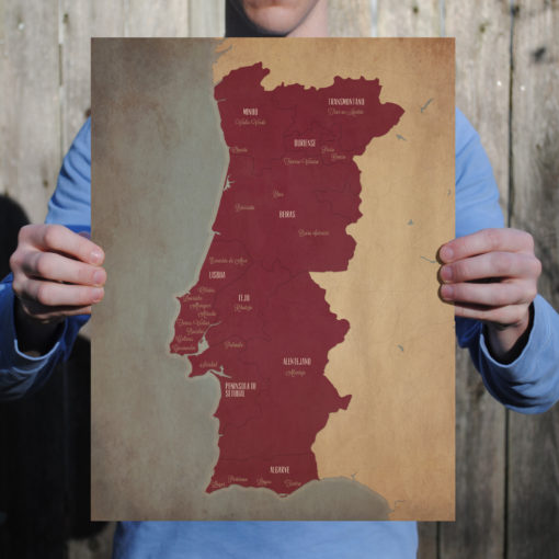 Portugal Wine Region Map Art by City Prints - Image 2