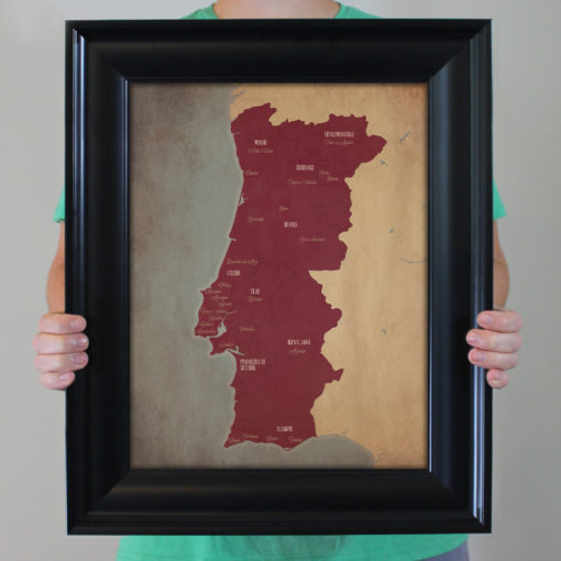 Portugal Wine Region Map Art by City Prints - Image 4