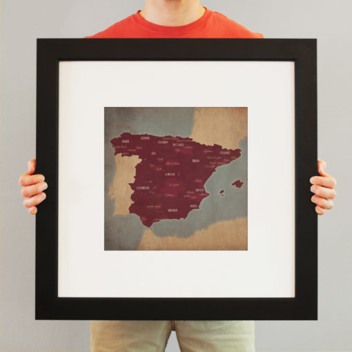 Spain Wine Region Map Art by City Prints - Image 3