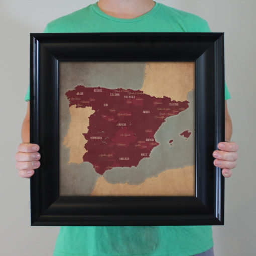 Spain Wine Region Map Art by City Prints - Image 4
