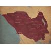 California Wine Country Region Map Art by City Prints