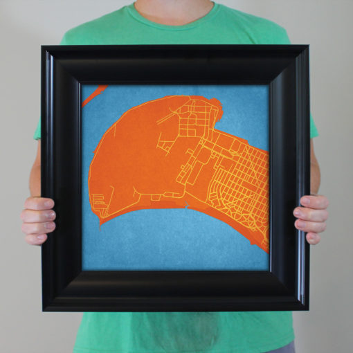 Coronado Beach Map Art by City Prints - Image 4