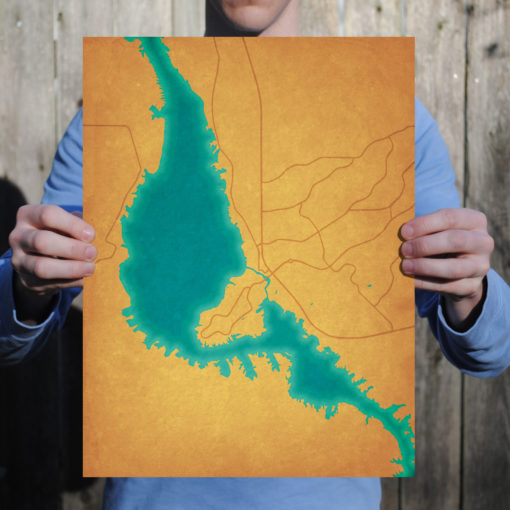Lake Havasu Map Art by City Prints - Image 2