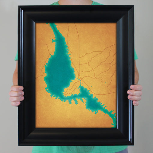 Lake Havasu Map Art by City Prints - Image 4