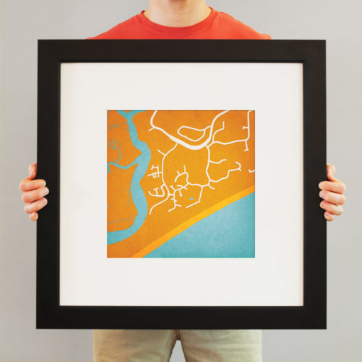 Kiawah Beachwalker Park Map Art by City Prints - Image 3