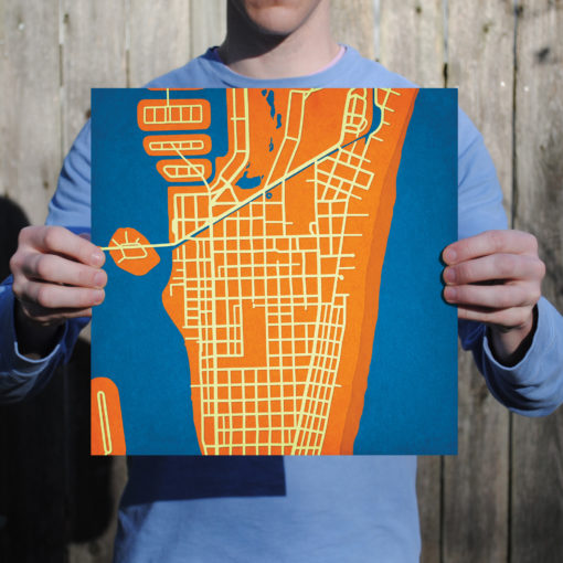South Beach, Florida Map Art by City Prints - Image 2