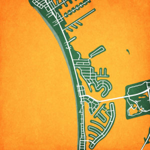 St Pete Beach, Florida Map Art by City Prints
